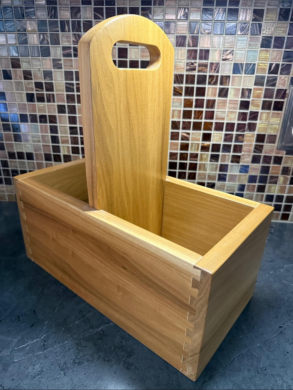 Natural Wood Growler Caddy